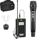 SYSTÈME DE MICROPHONE SANS FIL À DOUBLE CANAL UHF
