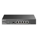Tplink SafeStream™ Gigabit Multi-WAN VPN Router PORT: 1× Gigabit SFP WAN Port, 1× Gigabit RJ45 WAN Port, 2× Gigabit WAN/LAN RJ45 Ports, 2× Gigabit RJ45 LAN portFEATURE: Integration with Omada SDN Controller, Support 100 IPsec VPN Tunnels, 50 PPTP/L2TP