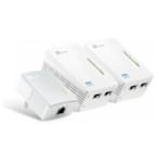 AV500 2-port Powerline Wi-Fi Extender 3-pack KIT, including 2 TL-WPA4220 and 1 TL-PA4010, 500Mbps Powerline Data Rate, 300Mbps Wireless N, Plug and Play, 2 fast Ethernet ports, Wi-Fi Clone, Support Multiple IPTV Streams
