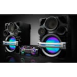 SYSTÈME DE SONORISATION AVEC UN AMPLIFICATEUR MIXEUR + 2 HAUT-PARLEURS GEANTS A TRES HAUTE PUISSANCE 2300 WATTS RMS