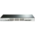 Smart switch 24 ports PoE 10/100/1000 Mbps + 2 SFP Gigabits + 2 SFP+ 10 G