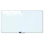 Tableau blanc magnétique en verre trempé blanc