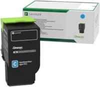 Cartouche de Toner D'origine Cyan Lexmark CS/CX421, 52x, 62x Jusqu'à 5000 pages