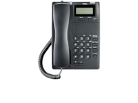 Téléphone à Affichage Analogique à Ligne Unique Noir