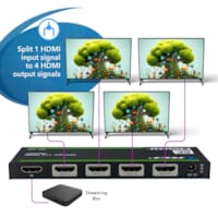 DISTRIBUTEUR HDMI 1 entrée 4 sorties 4K 30Hz - Master HDSP-104A