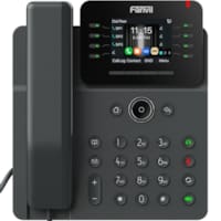 Téléphone IP 12 comptes, combiné Bluetooth sans fil, écran couleur 2.8", conférence à 6 participants.