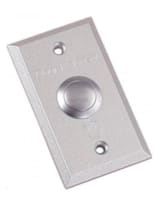 Bouton poussoir rectangulaire 86x50mm chrome 12/24V NO/NC/COM