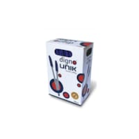Stylo à bille DIGNO UNIK WHITE bleu en boite de 50 unités
