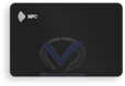 Carte NFC PVC noire mate NTAG216 85,6 x 54 mm CARTE-NFC-BLK
