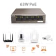 Switch 5-Port 10/100Mbps With 4-Port PoE TEF1105P-4-63W