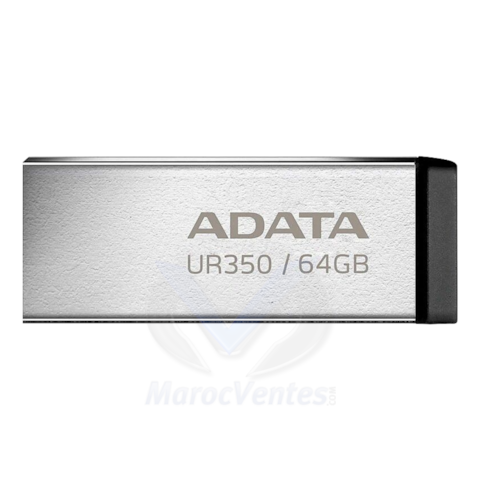 ADATA CLE USB UR350-64G-RSR/BK USB 3.2 Gen1 Metal 12M UR350-64G-RSR/BK