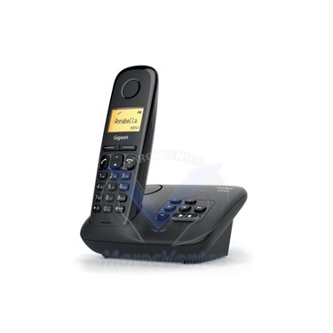 Gigaset Téléphone sans fil A170A, avec répondeur - noir
