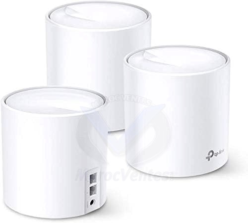 AX5400 Whole Home Mesh Wi-Fi 6 SystemSPEED: 4,804 Mbps on 5 GHz and 574 Mbps on 2.4 GHz.SPEC: 4× Internal Antennas, 2× Gigabit Ports (WAN/LAN auto-sensing), Qualcomm 1 GHz Quad-core CPU, 4 Streams for 5 GHzFEATURE: Deco App, Router/AP Mode, IPv6, IP DECOX