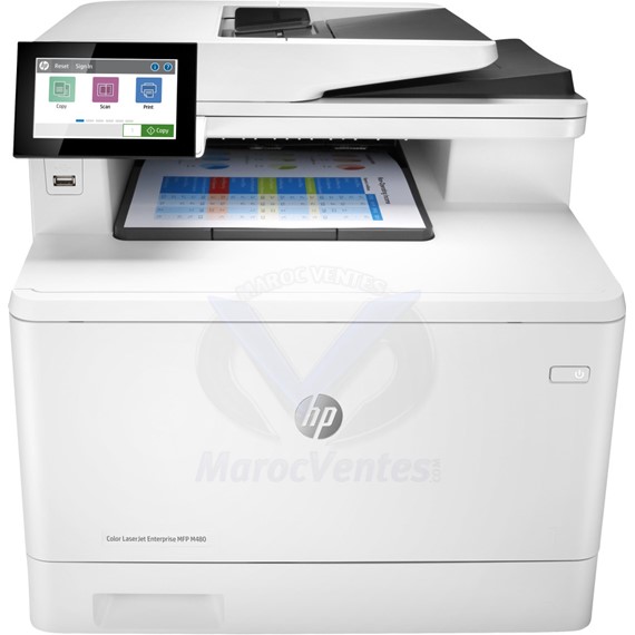 Imprimante Multifonction Laser Couleur HP LaserJet Enterprise MFP M480f 3QA55A