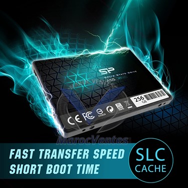 SP 512GB SSD 3D NAND A55 SLC Cache Performance Boost SATA III 2.5" 7mm (0.28") Internal Solid State Drive