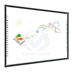 EIBOARD TABLEAU BLANC INTERACTIF TACTILE AU DOIGT ET AU STYLET 96 POUCES