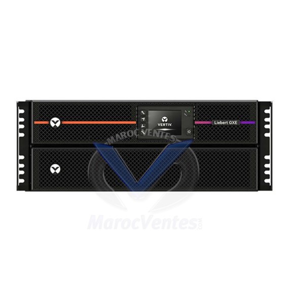 Onduleur Liebert GXE 10 kVA 1 ph 230 V 5U Rack/Tour Avec Piles Entrée/Sortie Câblée GXE3-10KIRT5UXL