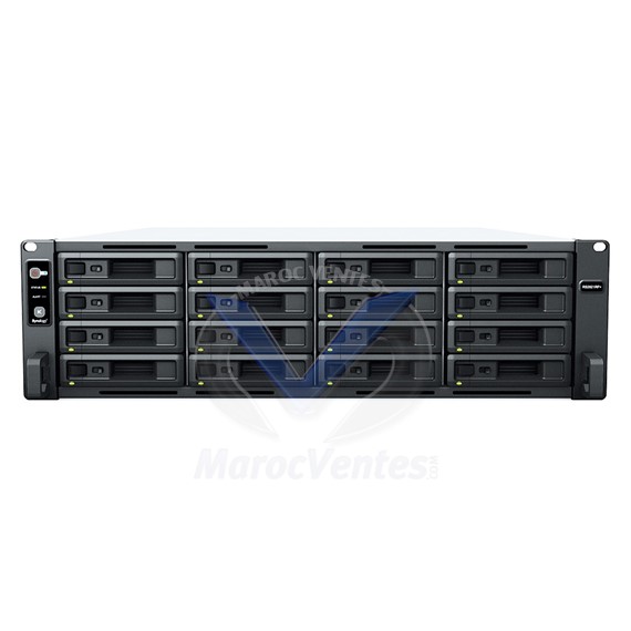 Serveur NAS RackStation 16 Baies Ryzen V1780B 4cores 4GB 4x1GbE-RJ45 36M RS2821RP+