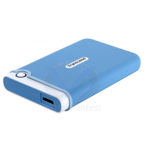 TRANSCEND Disque dur externe 1To 2.5" Anti-choc USB 3,0 Bleu TS1TSJ25M3B