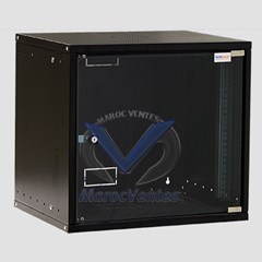 COFFRET INFORMATIQUE 9U 600X600 AVEC ETAGERE