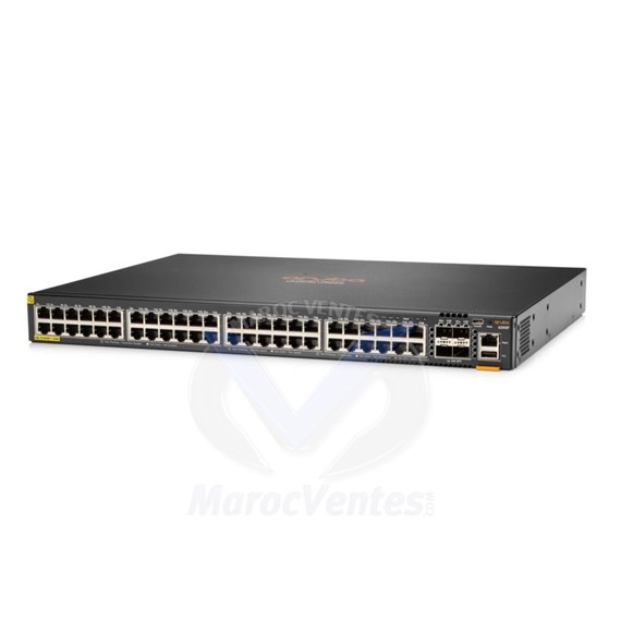 Switch 6200F 48G Class4 PoE 4SFP+ 740W Géré L3 1U JL728A