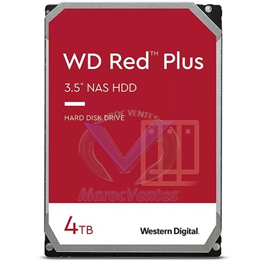 Red Plus disque dur 3.5" 4000 Go Série ATA III 6Gb/s 5400 RPM
