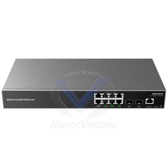 Grandstream Switch 8 port L2+ Géré (GWN7801P) GWN7801P