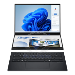 Zenbook DUO UX8406CA 14'' OLED WUXGA Ultra 7-255H 32Go 2To SSD W11H INKWELL GREY 24M