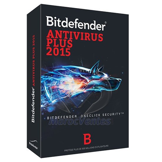 Bitdefender Antivirus Plus 2015 - 1 an 1 poste B-QBDAV-5X1P001
