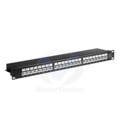 PANNEAU DE BRASSAGE 19 POUCES RACKABLE 24 PORTS CAT6