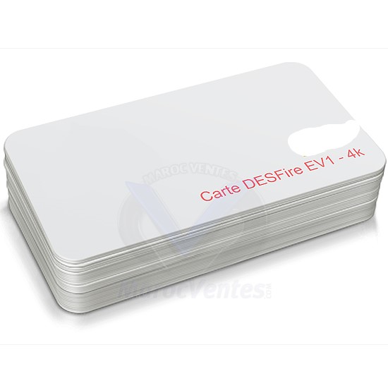 CARTE RFID MIFARE DESFIRE EV1 4K 13.56MHZ SANS FIL 0,8MM D3701MF4KEV1