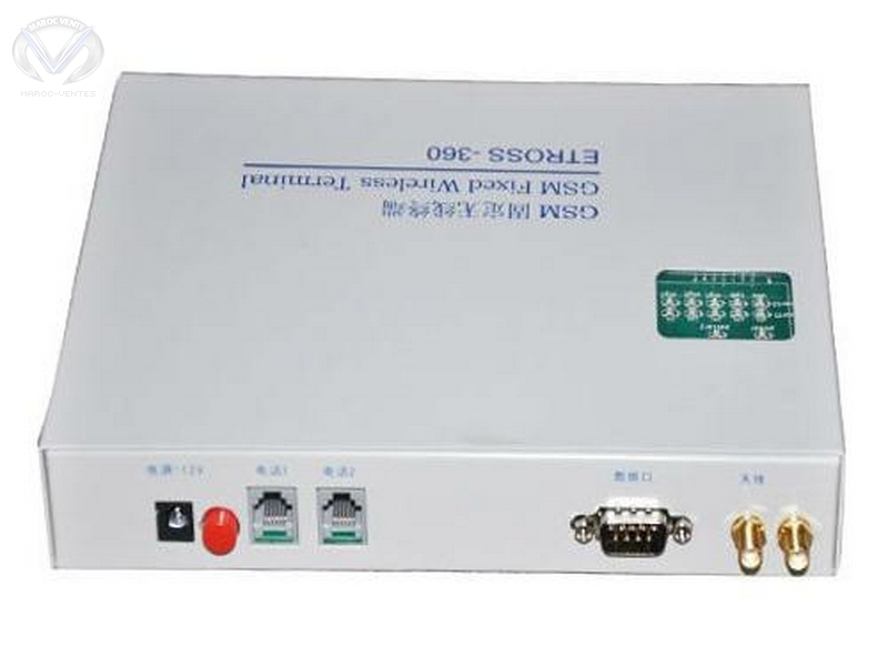 Borne sans fil fixe GSM avec 2 ports 900/1800MHz ETROSS-360