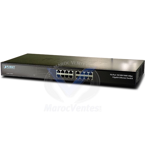 Switch 16-Port10/100/1000Mbps Gigabit Ethernet (metal) GSW-1601