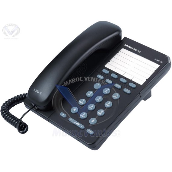 Téléphone IP avec 1 compte SIP et 2 appels, 4 touches soft XML GXP1100