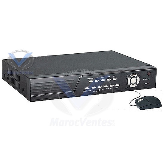 DVR 8CH H.264 Connexion VGA + Support 3G Carte Réseau sans Fil