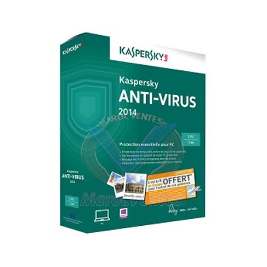 KASPERSKY Antivirus 2014 3 Postes / 1 an KL1154FBCFS-MAG