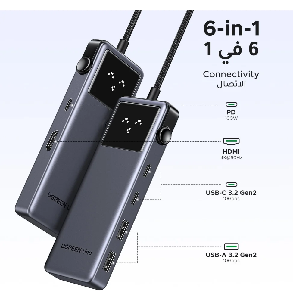 UGREEN HUB 6-in-1 USB-C 35998